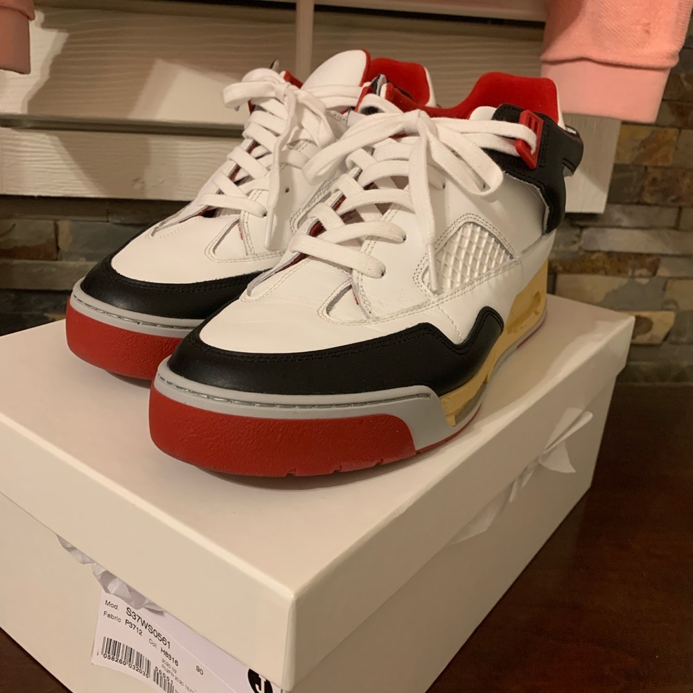 Maison margiela deadstock red white basket low size 10 men’s